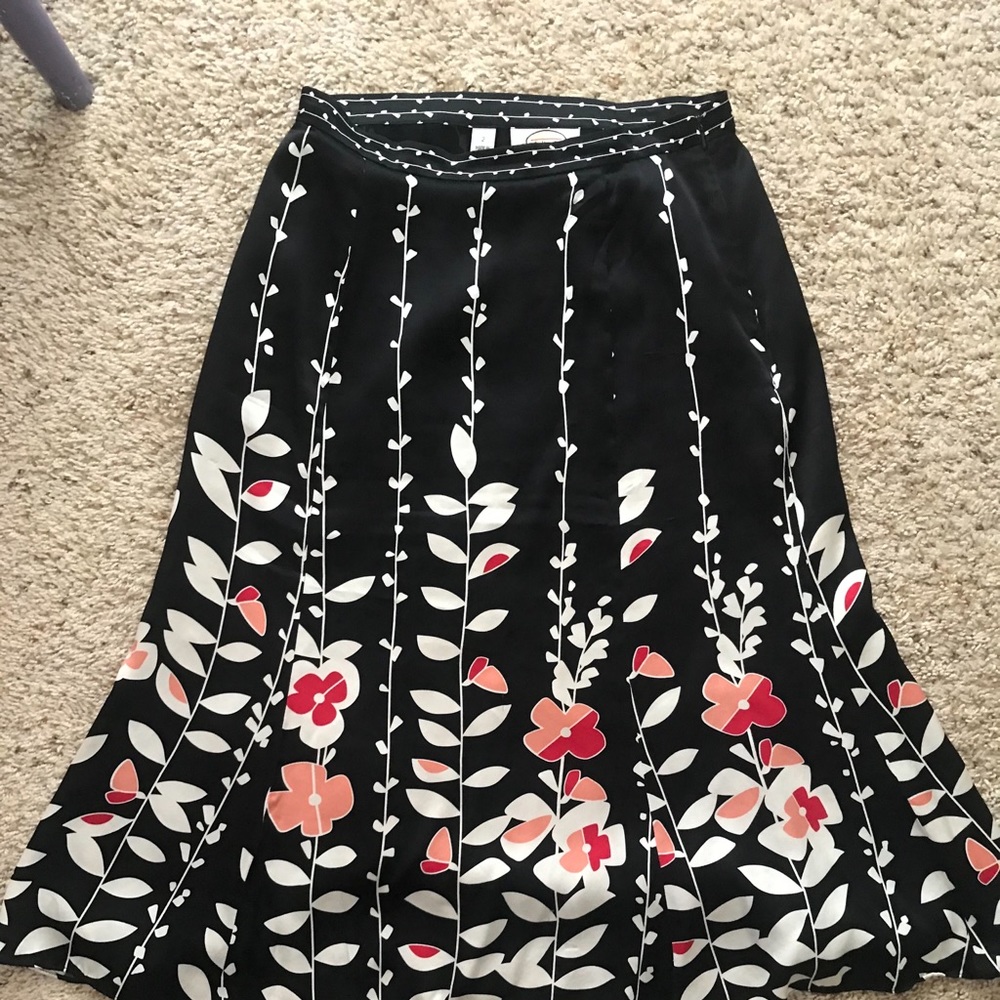 Talbots Silk Skirt
